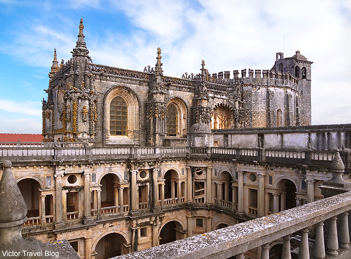 Templar's convent and castle in Tomar, Portugal.