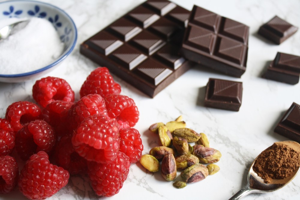 Spiced chocolate and raspberry pot recipe wish to dish (19)