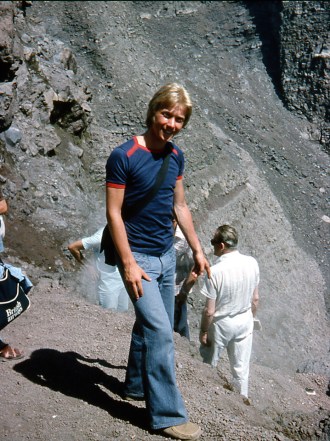 Vesuvius still smoking and active